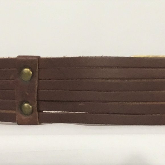 Old Navy Leather Strips Belt - Picture 2 of 5